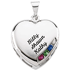 Sterling Silver Close To My Heart Mother's Pendant