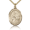 Gold Filled 3/4in St Maria Goretti Medal & 18in Chain
