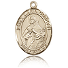 14kt Yellow Gold 3/4in St Maria Goretti Medal