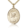 Gold Filled 3/4in St Ignatius Medal & 18in Chain