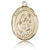 14kt Yellow Gold 3/4in St Gertrude Medal