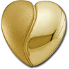 1/2in Heart Pendant - 14k Yellow Gold