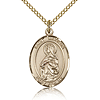 Gold Filled 3/4in St Matilda Medal & 18in Chain