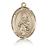14kt Yellow Gold 3/4in St Matilda Medal