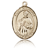 14kt Yellow Gold 3/4in St Placidus Medal
