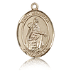 14kt Yellow Gold 3/4in St Isabella Medal