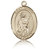 14kt Yellow Gold 3/4in St Grace Medal
