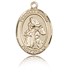 14kt Yellow Gold 3/4in St Isaiah Medal