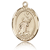 14kt Yellow Gold 3/4in St Tarcisius Medal