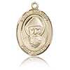 14kt Yellow Gold 3/4in St Sharbel Medal