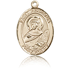 14kt Yellow Gold 3/4in St Perpetua Medal