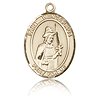 14kt Yellow Gold 3/4in St Wenceslaus Medal