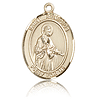 14kt Yellow Gold 3/4in St Remigius of Remis Medal