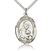 Sterling Silver 3/4in St James the Lesser Medal & 18in Chain