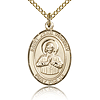 Gold Filled 3/4in St John Vianney Medal & 18in Chain