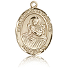 14kt Yellow Gold 3/4in St Lidwina of Schiedam Medal