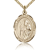 Gold Filled 3/4in St Joseph of Arimathea Medal & 18in Chain