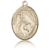 14kt Yellow Gold 3/4in St Margaret of Cortona Medal