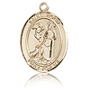 14kt Yellow Gold 3/4in St Roch Medal