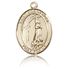 14kt Yellow Gold 3/4in St Zoe of Rome Medal