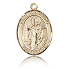 14kt Yellow Gold 3/4in St Wolfgang Medal