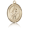 14kt Yellow Gold 3/4in St Cornelius Medal