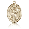 14kt Yellow Gold 3/4in St Edmund Medal