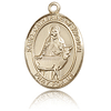 14kt Yellow Gold 3/4in St Catherine of Sweden Medal