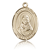 14kt Yellow Gold 3/4in St Rafka Medal