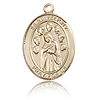 14kt Yellow Gold 3/4in St Felicity Medal