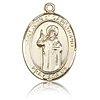 14kt Yellow Gold 3/4in St John of Capistrano Medal