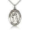 Sterling Silver 3/4in St John of Capistrano Medal & 18in Chain