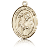 14kt Yellow Gold 3/4in St Dunstan Medal