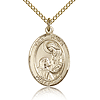 Gold Filled 3/4in St Paula Medal & 18in Chain