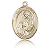 14kt Yellow Gold 3/4in St Paula Medal