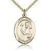 Gold Filled 3/4in St Regis Medal & 18in Chain