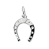 1/2in Horseshoe Charm - Sterling Silver