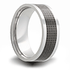 Cobalt 8mm Flat Ring with Carbon Fiber Inlay