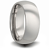 Titanium 8mm Domed Ring 