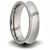 Titanium 8mm Concave Ring