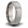 Titanium 8mm Pipe Cut Ring with Beveled Edges