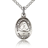 Sterling Silver 1/2in St Katharine Drexel Charm & 18in Chain