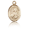14kt Yellow Gold 1/2in St Dorothy Medal