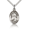 Sterling Silver 1/2in St Dorothy Charm & 18in Chain