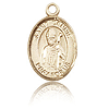 14kt Yellow Gold 1/2in St Dennis Medal