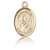 14kt Yellow Gold 1/2in St David Medal