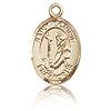 14kt Yellow Gold 1/2in St Dominic Medal