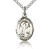 Sterling Silver 1/2in St Elmo Charm & 18in Chain