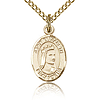 Gold Filled 1/2in St Elizabeth Charm & 18in Chain