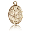 14kt Yellow Gold 1/2in St Gabriel Charm
